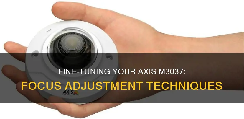 how to focus an axis m3037 camera