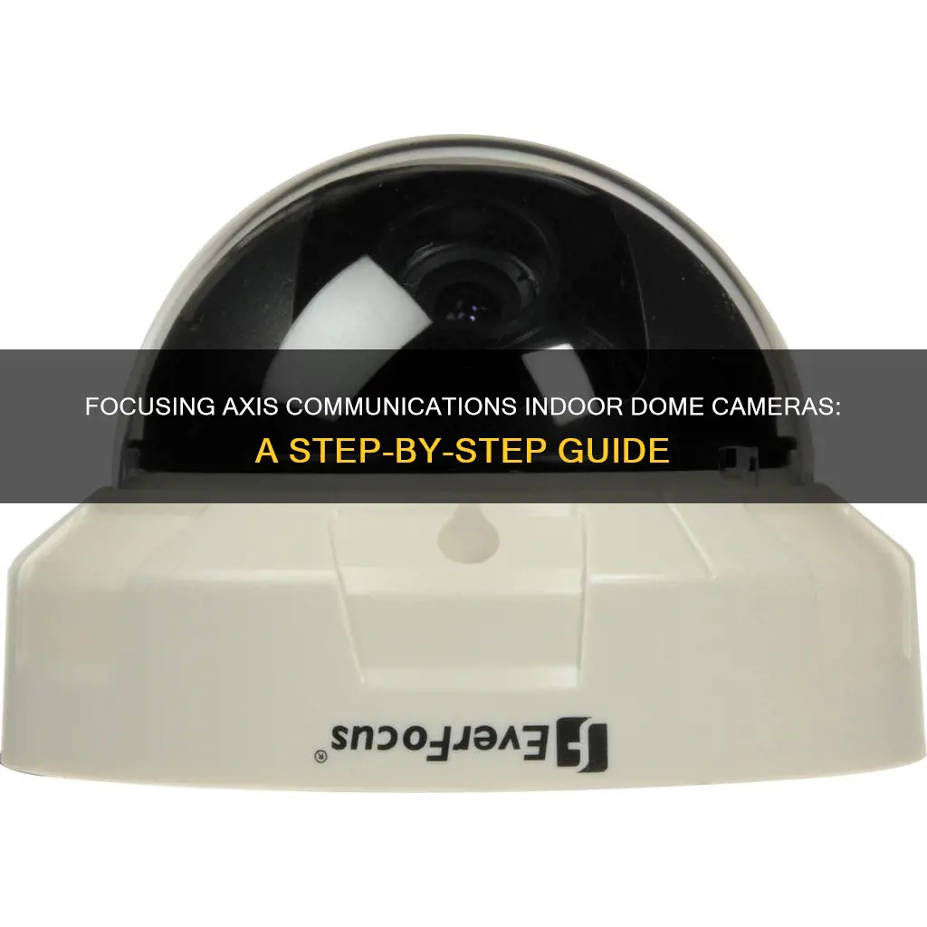 how to focus axis communications indoor dome cameras