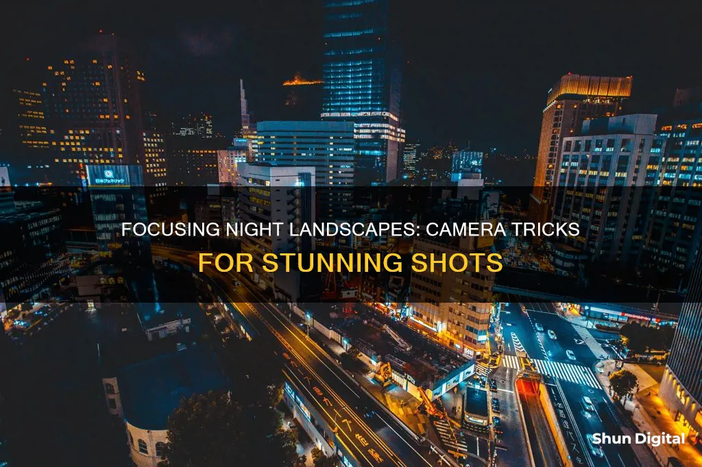 how to focus camera at night for night landscape shots