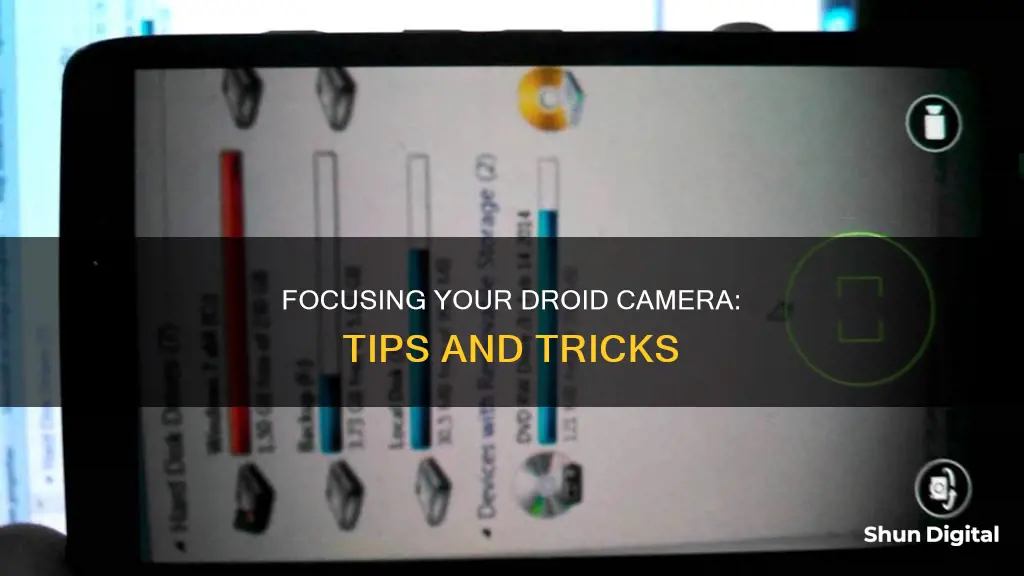 how to focus camera on droid