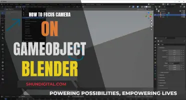 Focusing Camera on GameObjects in Blender: A Quick Guide