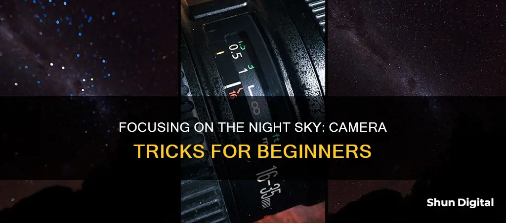 how to focus camera on night sky