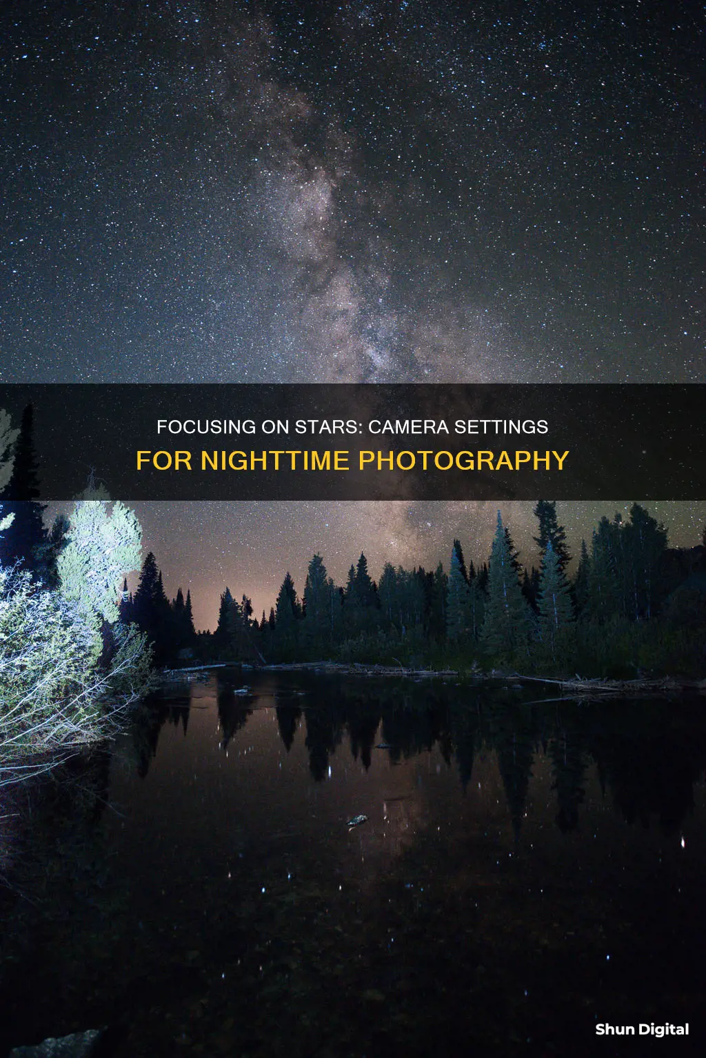 how to focus camera on stars at night