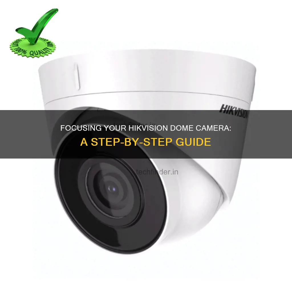 how to focus hikvision dome camera