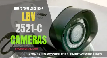 Adjusting Lorex 1080p LBV 2521-C Cameras for Optimal Focus