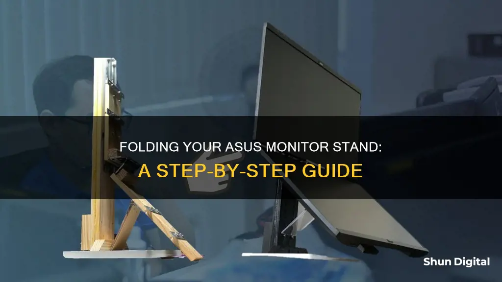 how to fold asus portable monitor stand