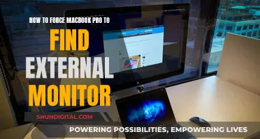 Troubleshooting MacBook Pro to Detect External Monitor