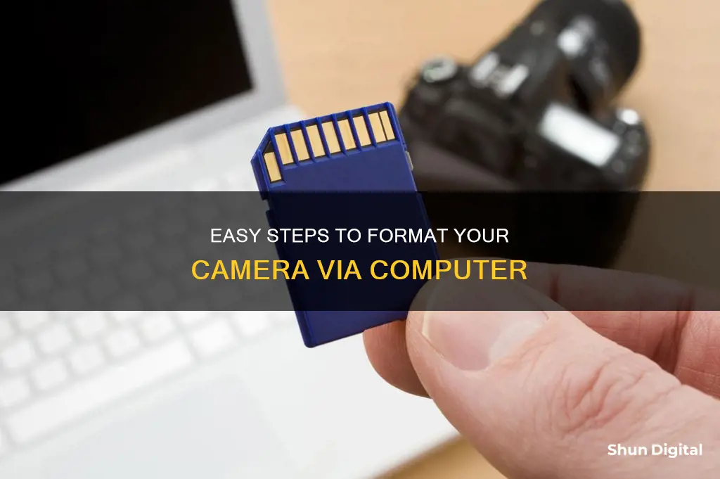 how to format a camera on computer