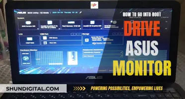 Accessing the Boot Drive: ASUS Monitor Guide