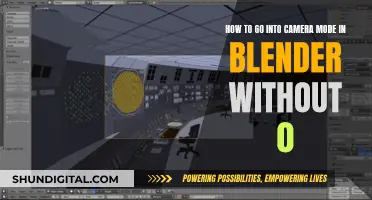 Activating Camera Mode in Blender Without Using Zero