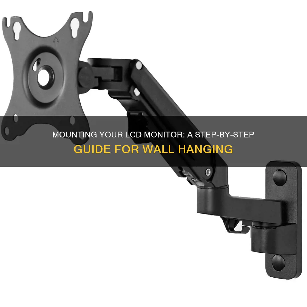 how to hang lcd monitor on wall