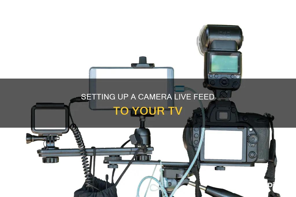 how to have a camera live feed to tv