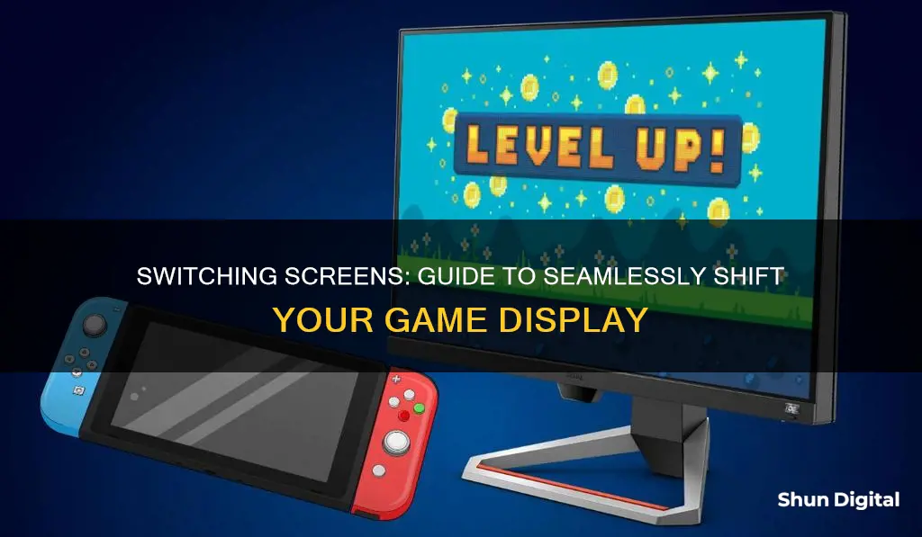 how to have a game switch monitors