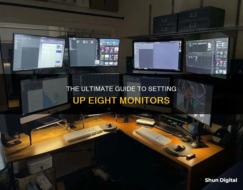 how to have an 8 monitor setup