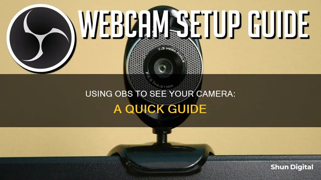 how to have obs see camera