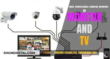 Displaying Surveillance Footage: Monitor and TV Setup