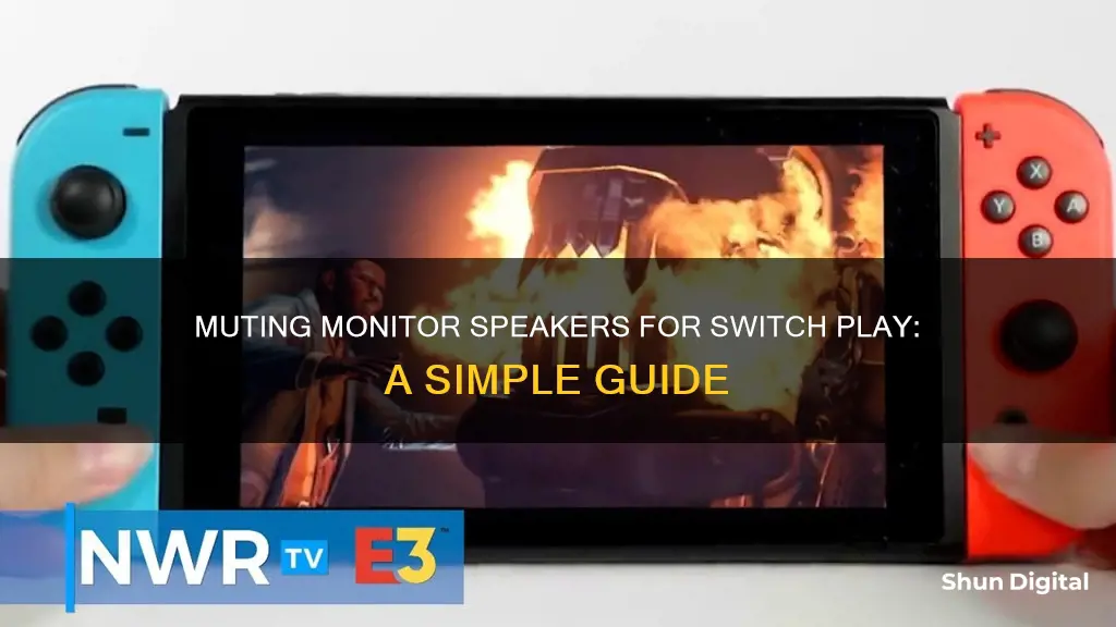 how to have switch play sound off a monitor