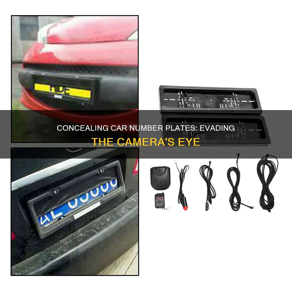 how to hide car number plate from camera