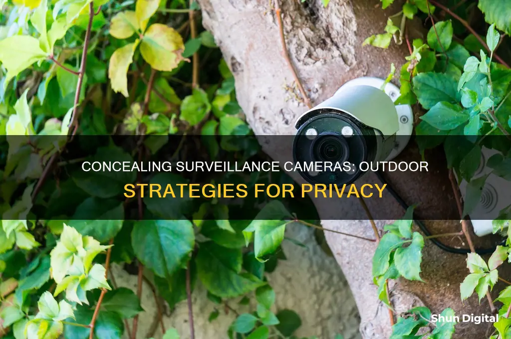 how to hide surveillance cameras outside