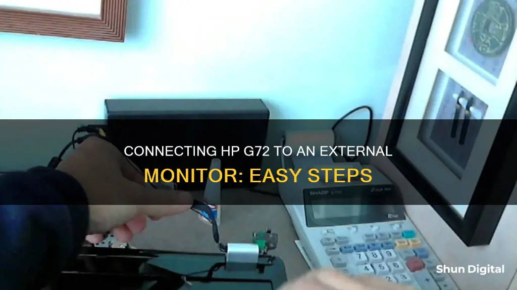 how to hook a hp g72 to external monitor