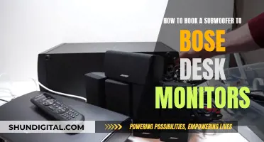 Hooking Up a Subwoofer to Bose Desktop Speakers