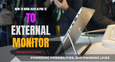 Connecting Acer Alpha 12 to an External Monitor