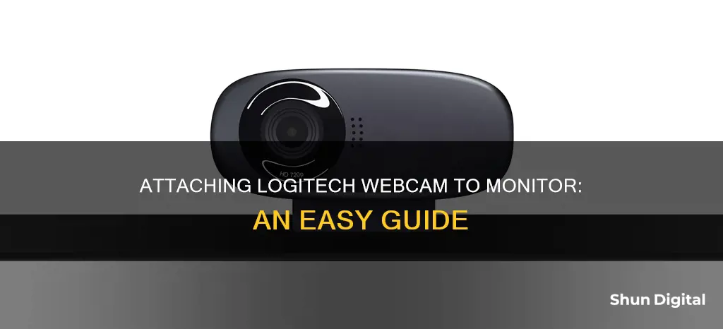 how to hook logitech webcam onto monitor