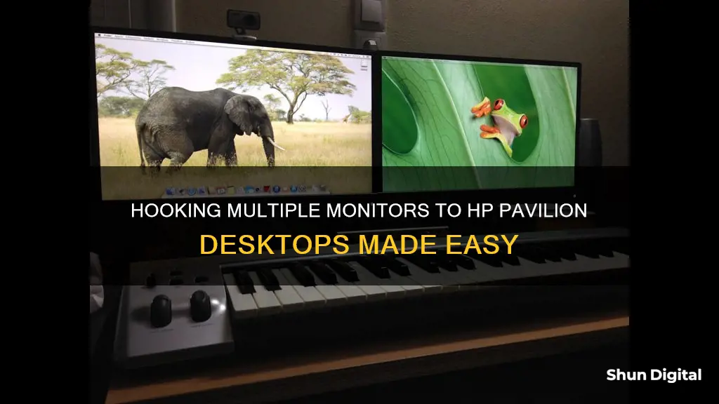 how to hook multiple monitors to an hp pavilion desktop