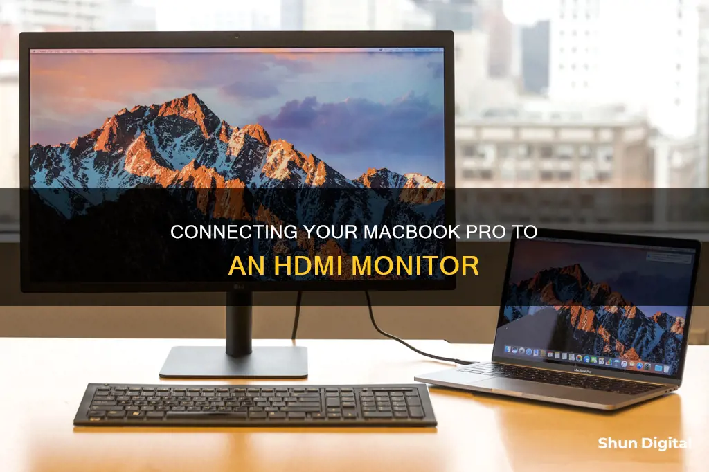 how to hook new macbook pro up to hdi monitor