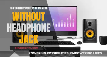 Connecting Speakers to a Monitor: No Headphone Jack Required