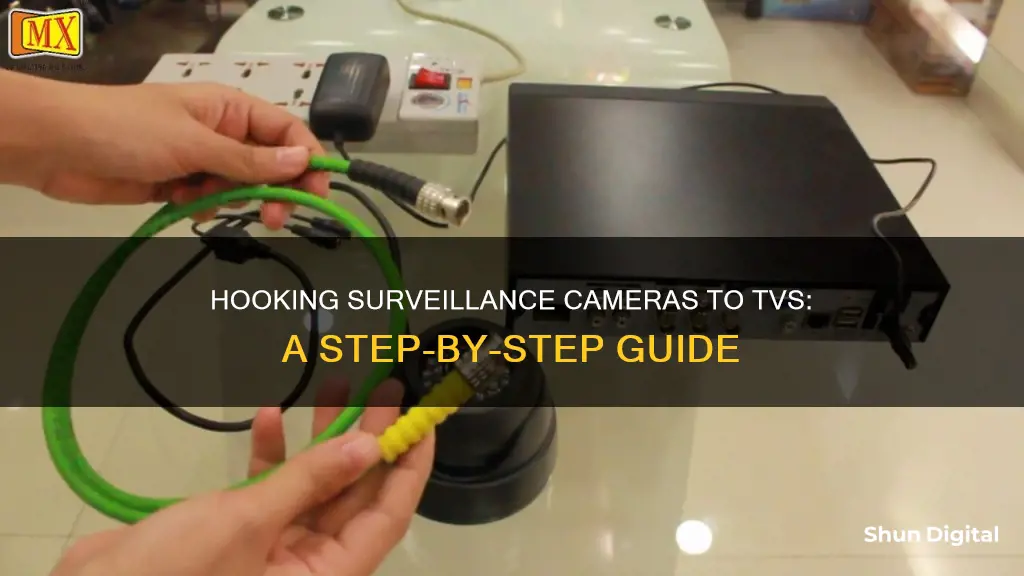 how to hook surveillance camera to tv