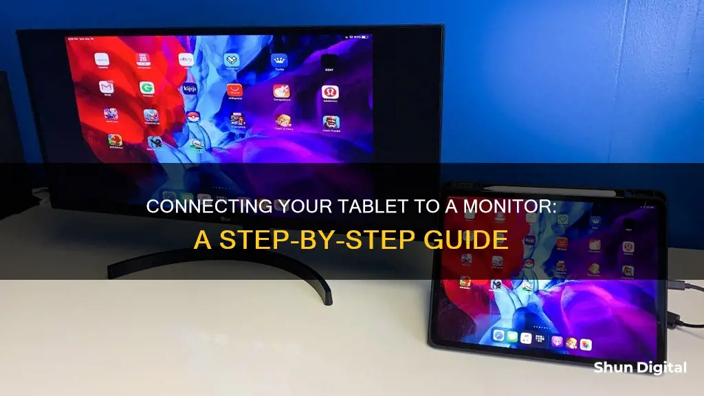 how to hook tablet up to monitor