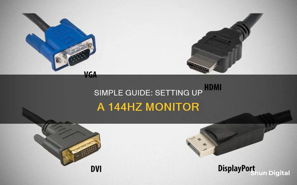 how to hook up 144hz monitor