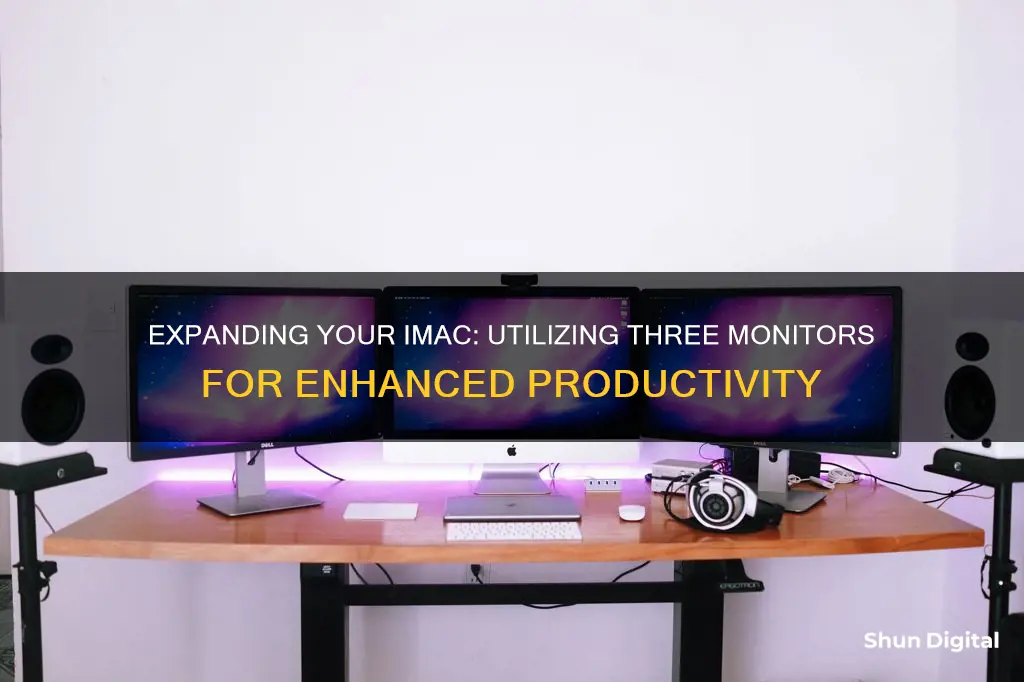 how to hook up 3 monitors on imac