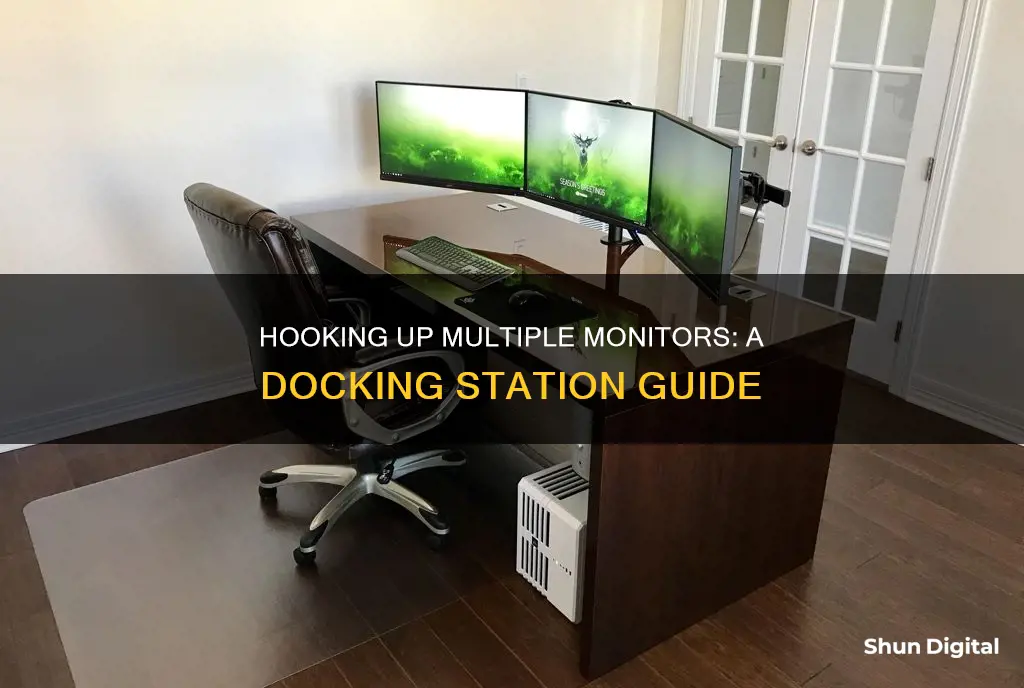 how to hook up 3 monitors to a docking station