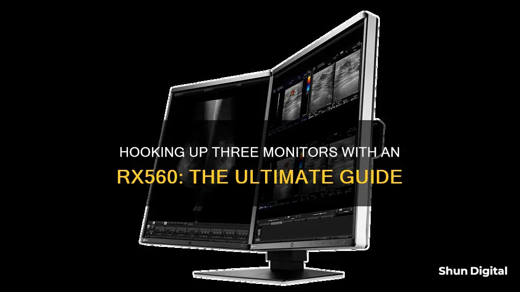 how to hook up 3 monitors with a rx560