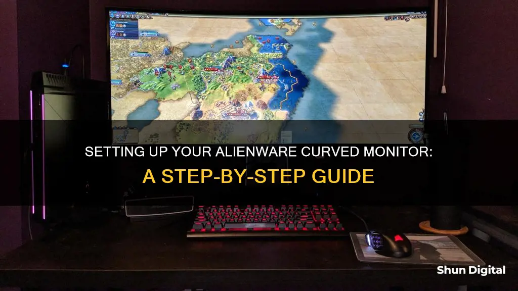 how to hook up a alienware 34 curved monitor aw3418dw