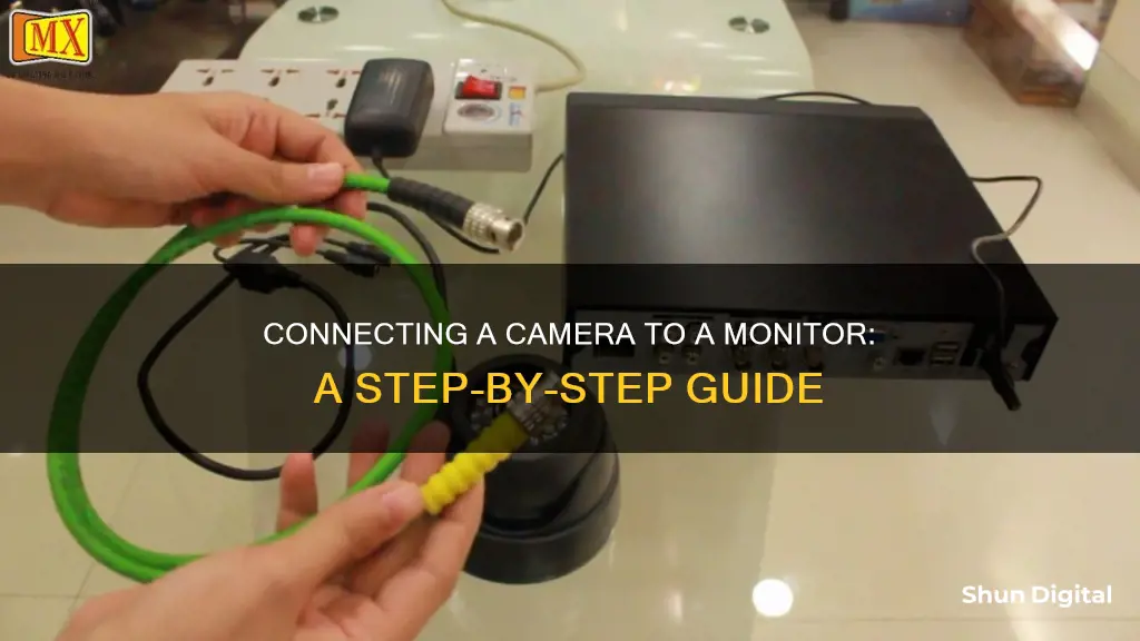 how to hook up a camera to a monitor