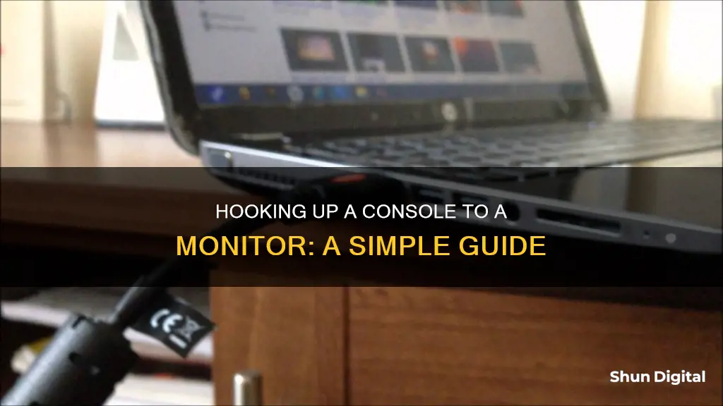 how to hook up a console to a monitor