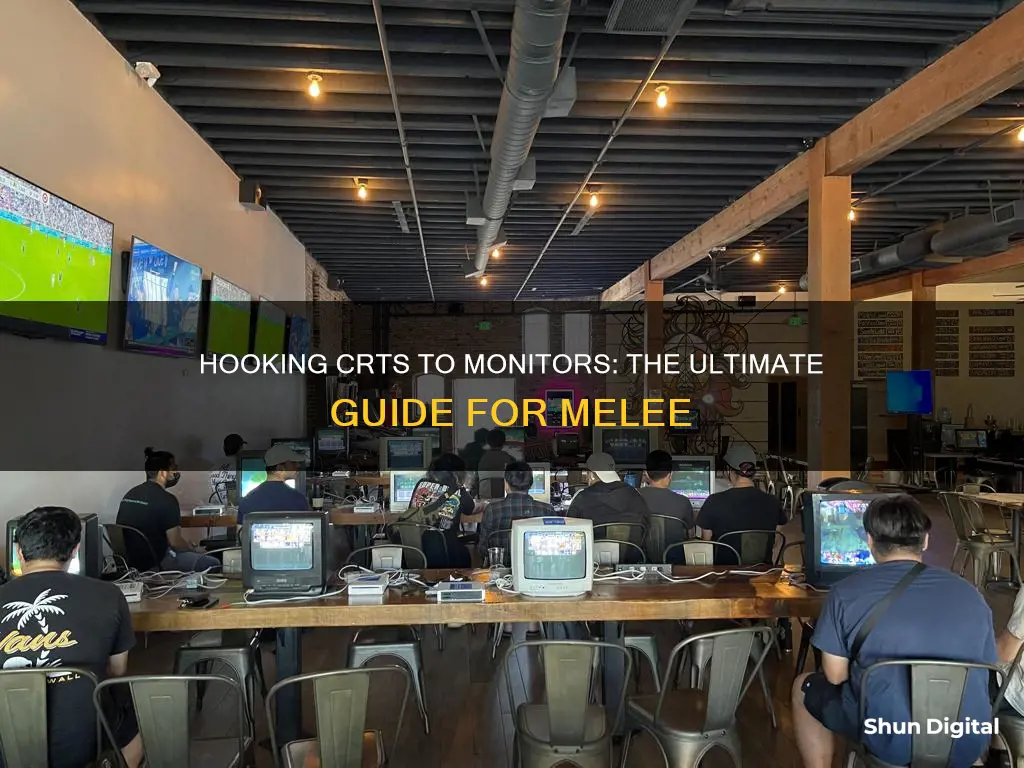 how to hook up a crt to a monitor melee