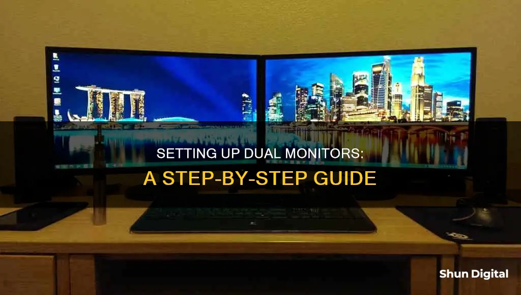 how to hook up a daul monitor