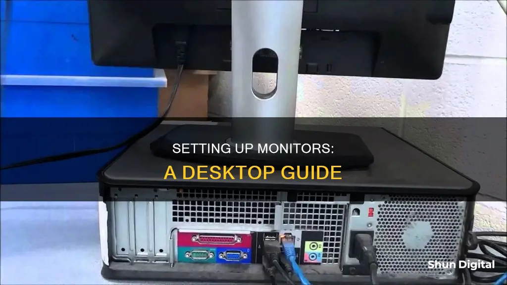 how to hook up a monitor to a desktop