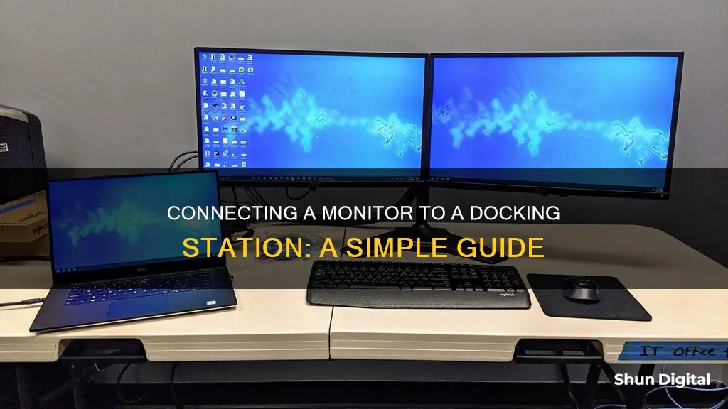 how to hook up a monitor to a docking station