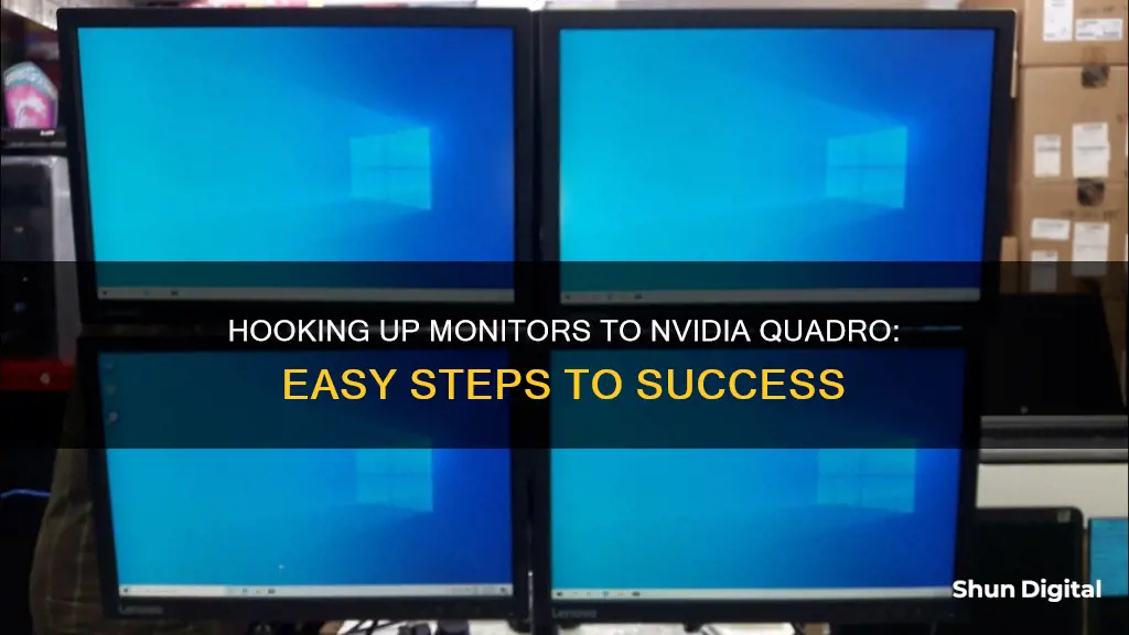 how to hook up a monitor to a nvidia quadro