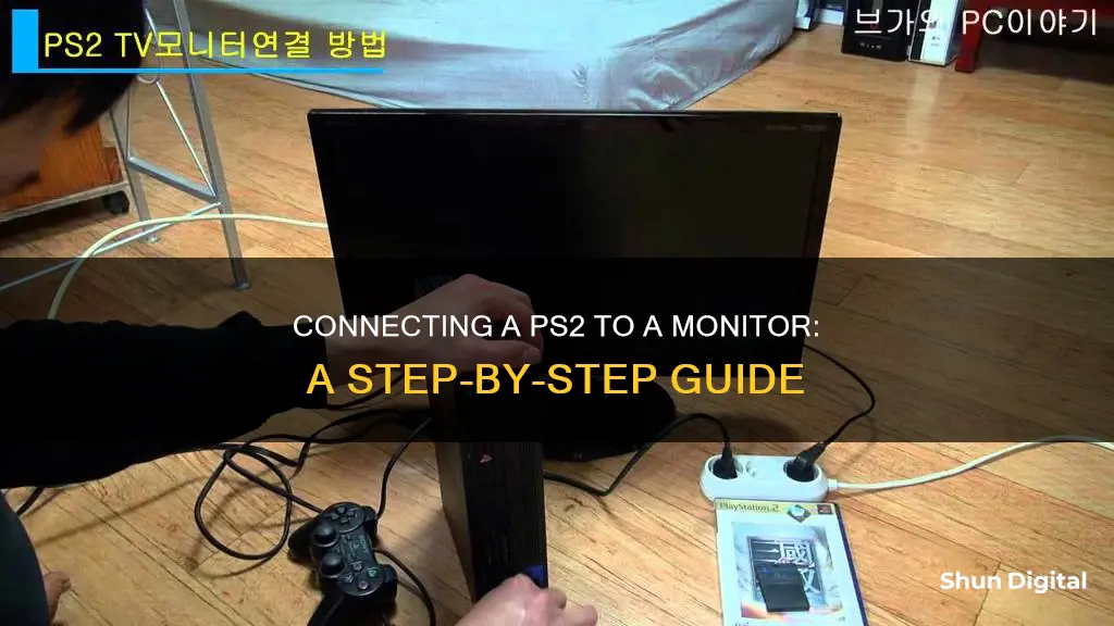 how to hook up a ps2 to a monitor