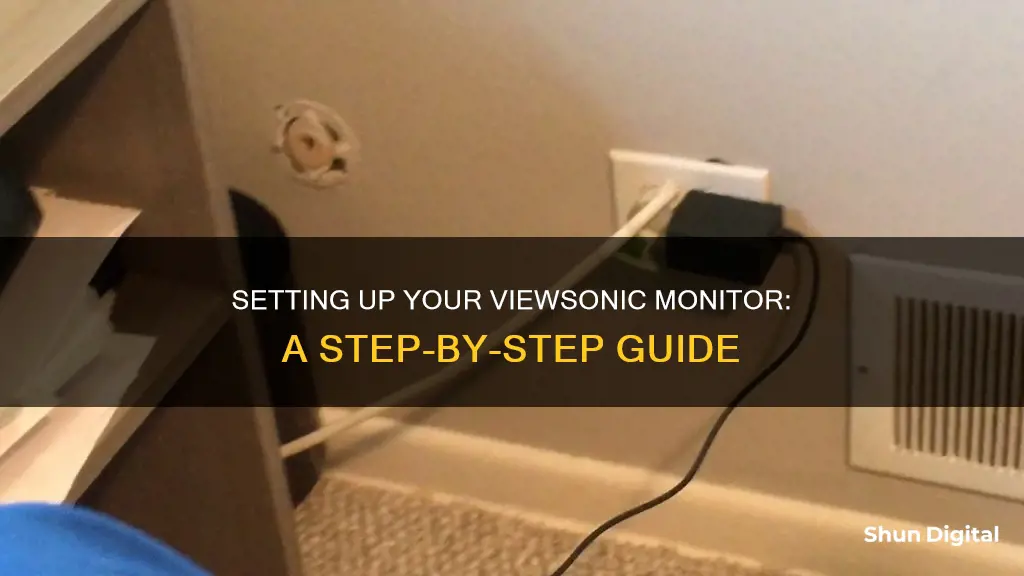 how to hook up a viewsonic monitor