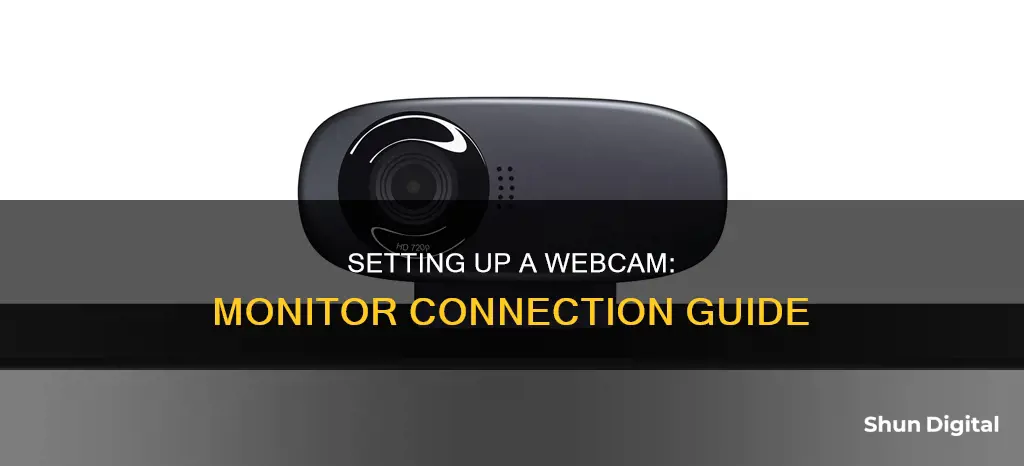 how to hook up a webcam to a monitor