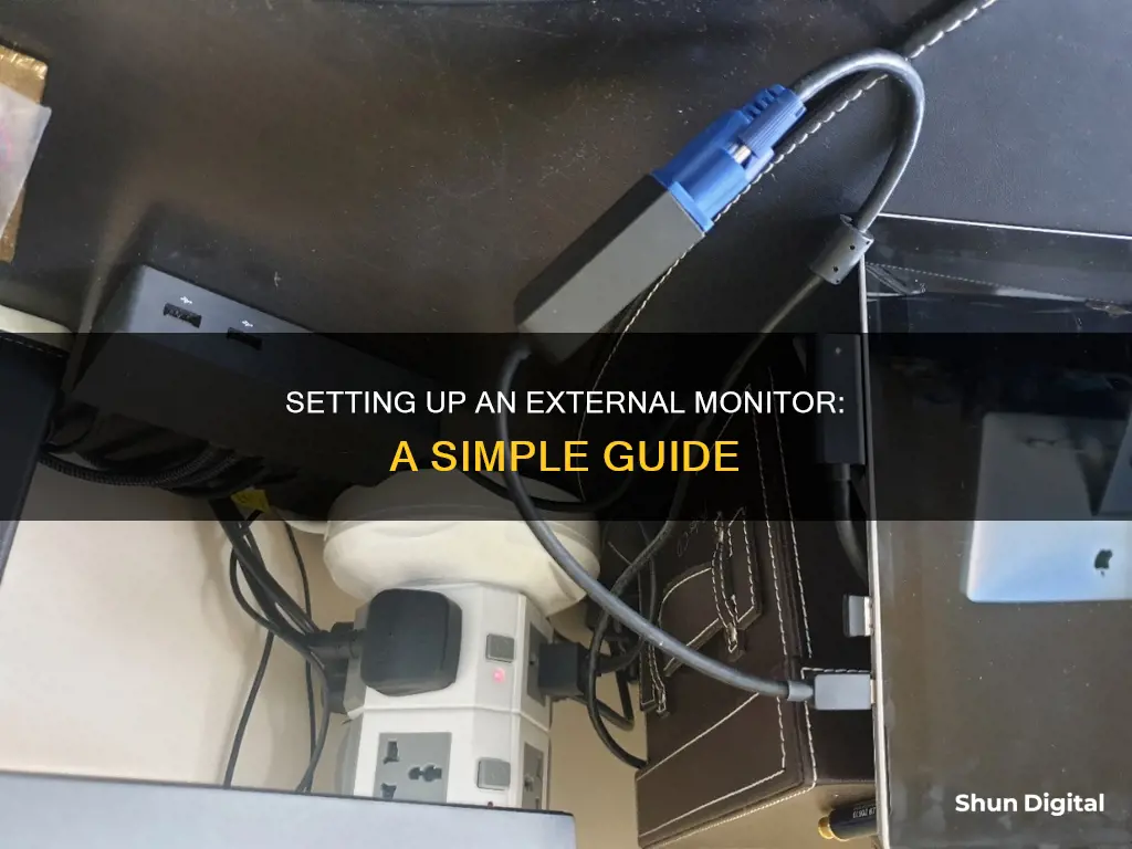 how to hook up an external monitor