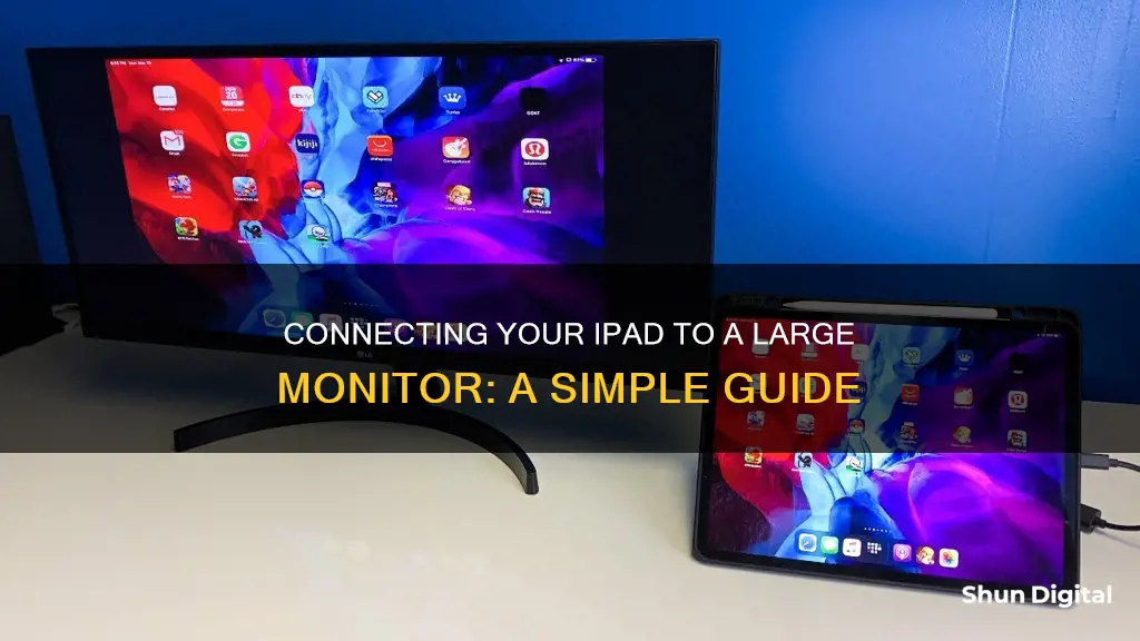 how to hook up an ipad to a big monitor