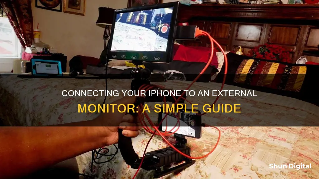 how to hook up an iphone to an external monitor